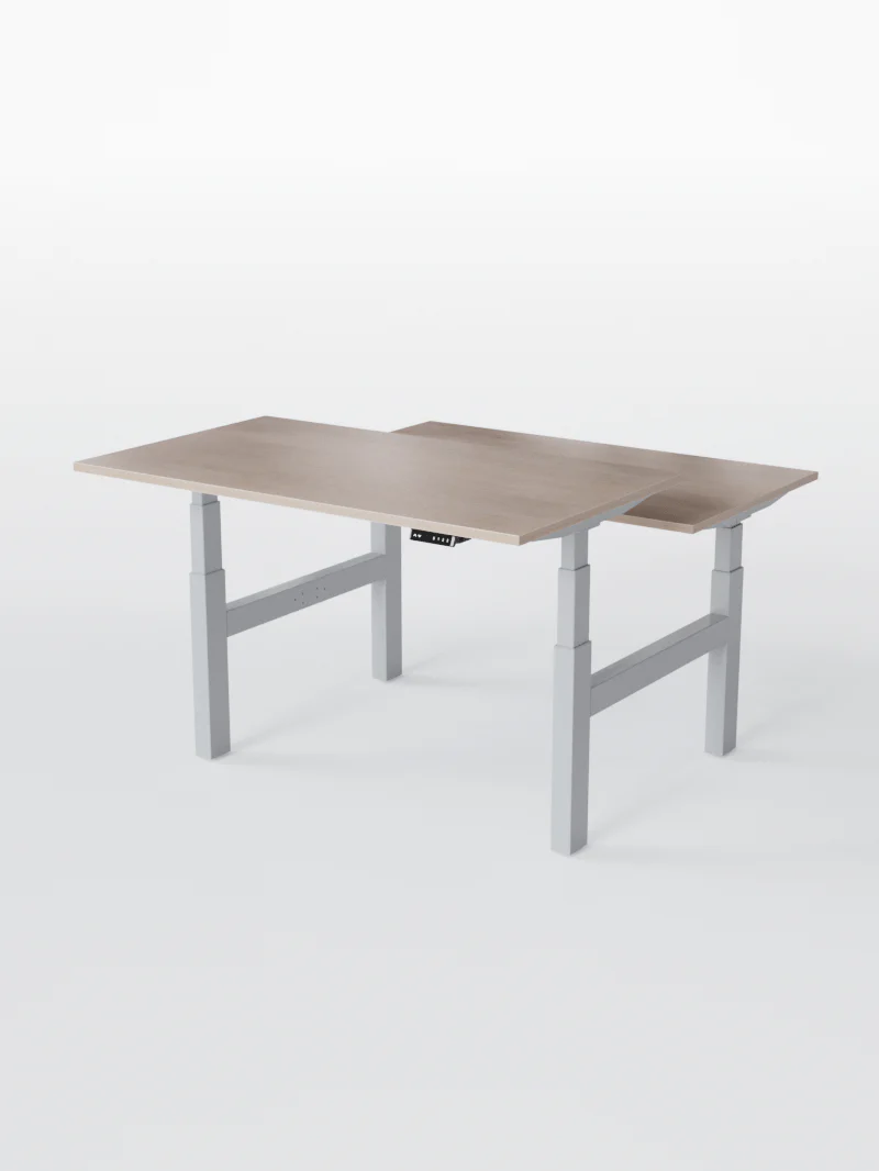 Duo Go - Plateau Essential | Bench Assis Debout Électrique, 2 Postes, Ports USB A & C - Image 11