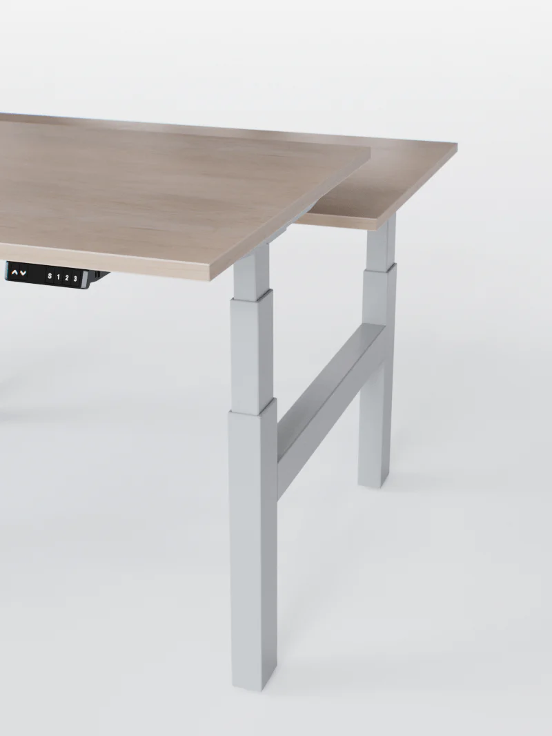Duo Go - Plateau Essential | Bench Assis Debout Électrique, 2 Postes, Ports USB A & C - Image 12