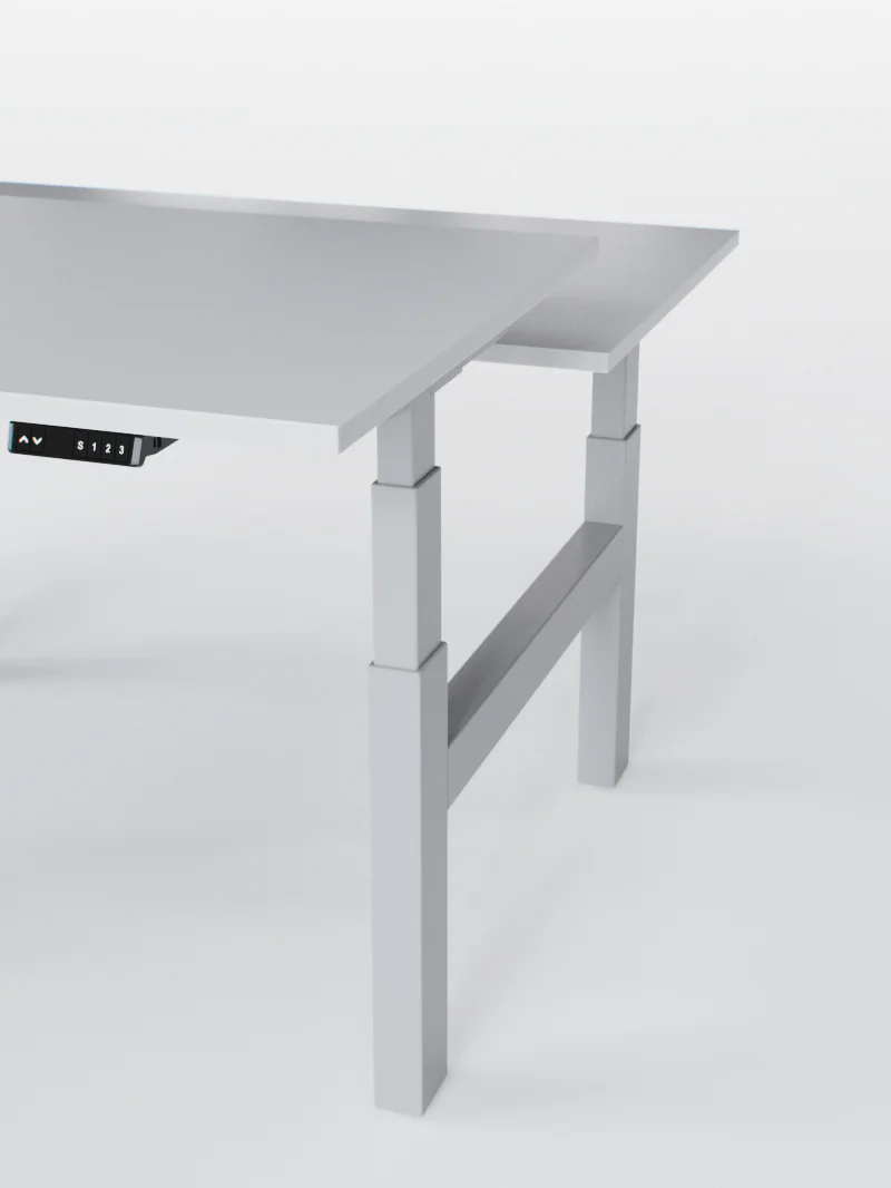 Duo Go - Plateau Essential | Bench Assis Debout Électrique, 2 Postes, Ports USB A & C - Image 13