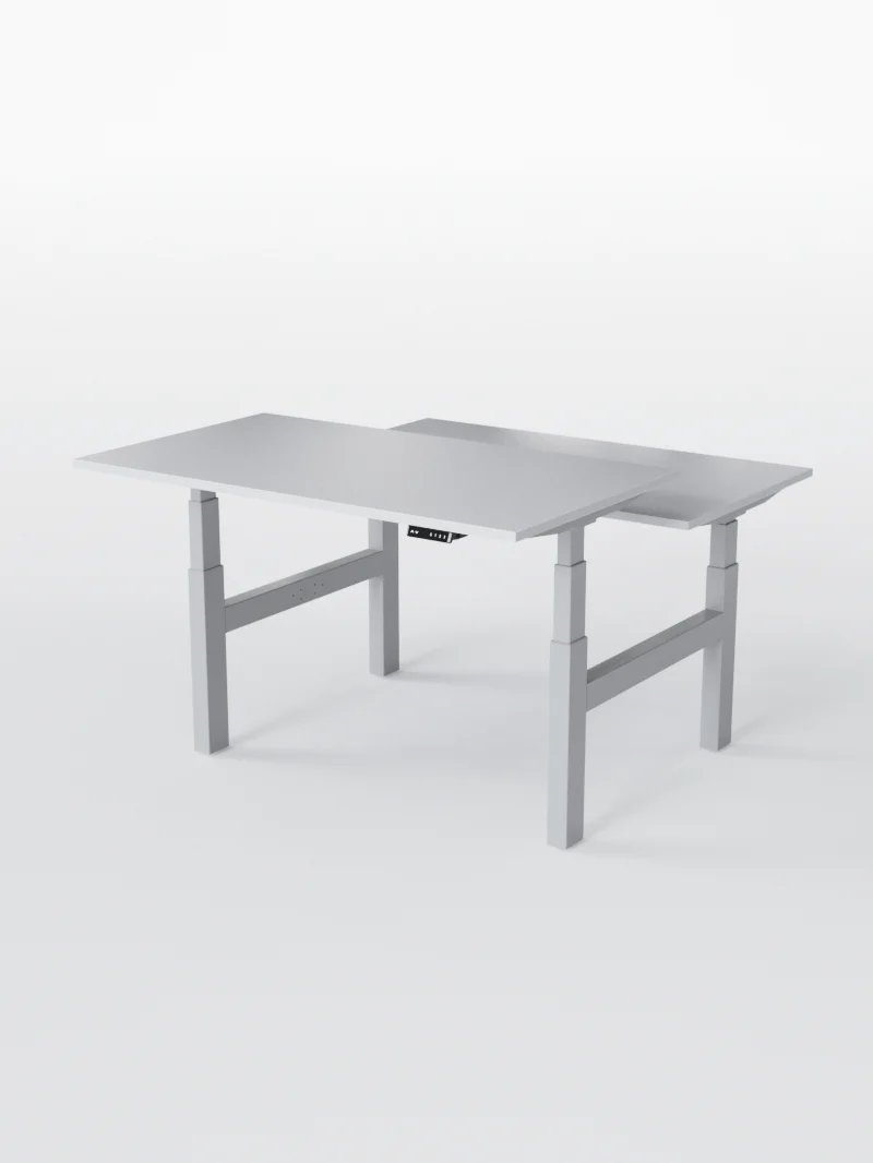 Duo Go - Plateau Essential | Bench Assis Debout Électrique, 2 Postes, Ports USB A & C - Image 14