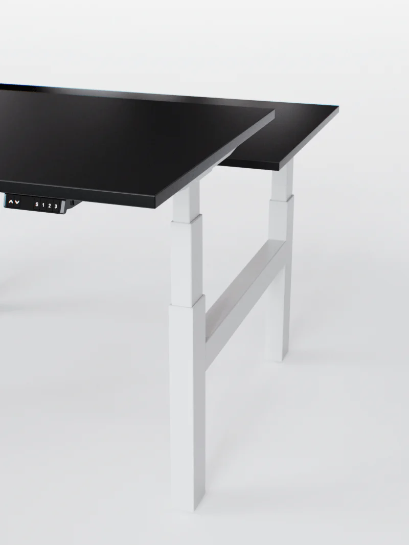 Duo Go - Plateau Essential | Bench Assis Debout Électrique, 2 Postes, Ports USB A & C - Image 15