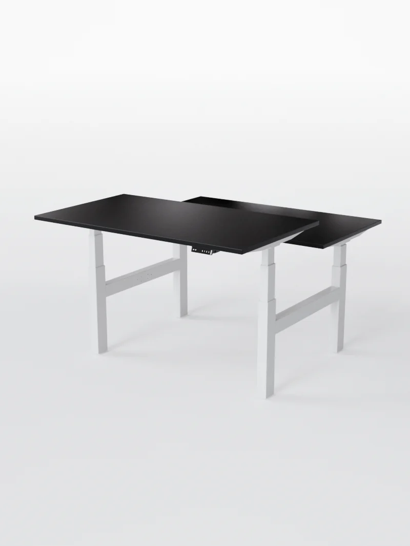 Duo Go - Plateau Essential | Bench Assis Debout Électrique, 2 Postes, Ports USB A & C - Image 16