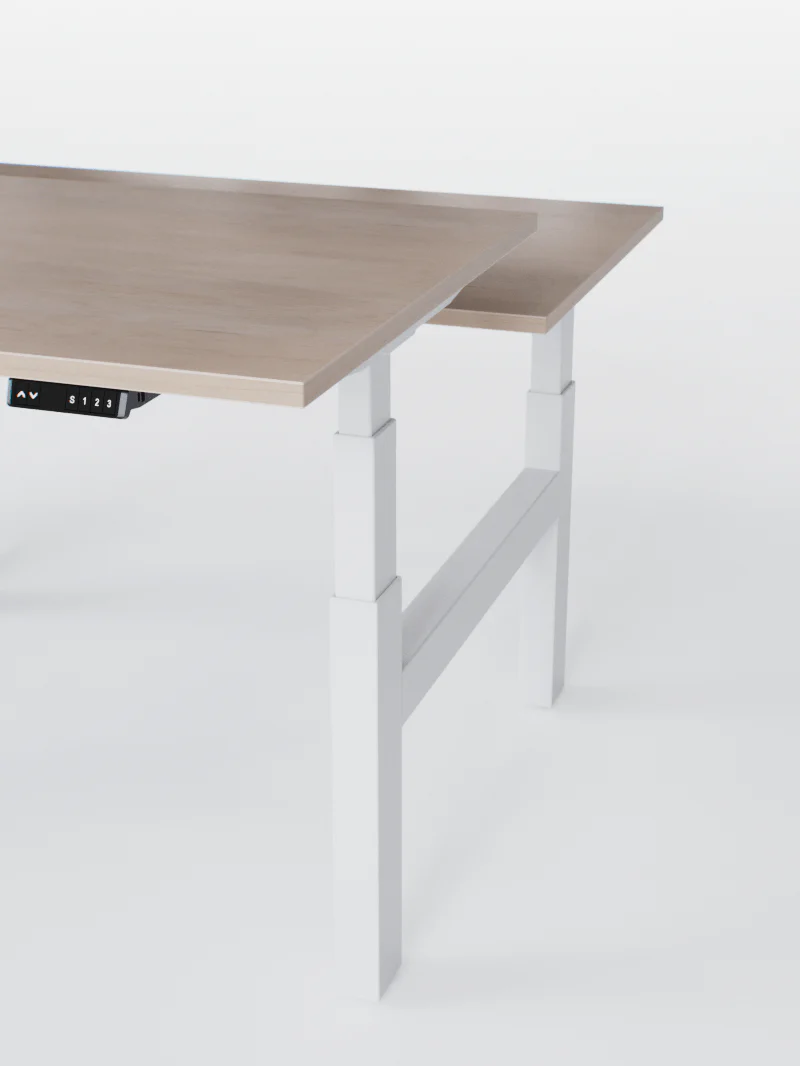 Duo Go - Plateau Essential | Bench Assis Debout Électrique, 2 Postes, Ports USB A & C - Image 17