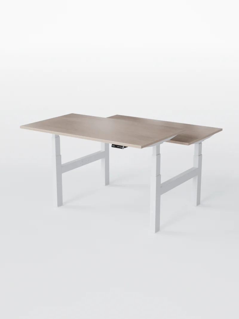 Duo Go - Plateau Essential | Bench Assis Debout Électrique, 2 Postes, Ports USB A & C - Image 18