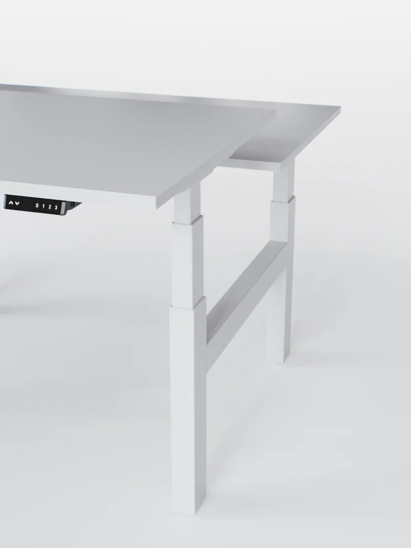 Duo Go - Plateau Essential | Bench Assis Debout Électrique, 2 Postes, Ports USB A & C - Image 19