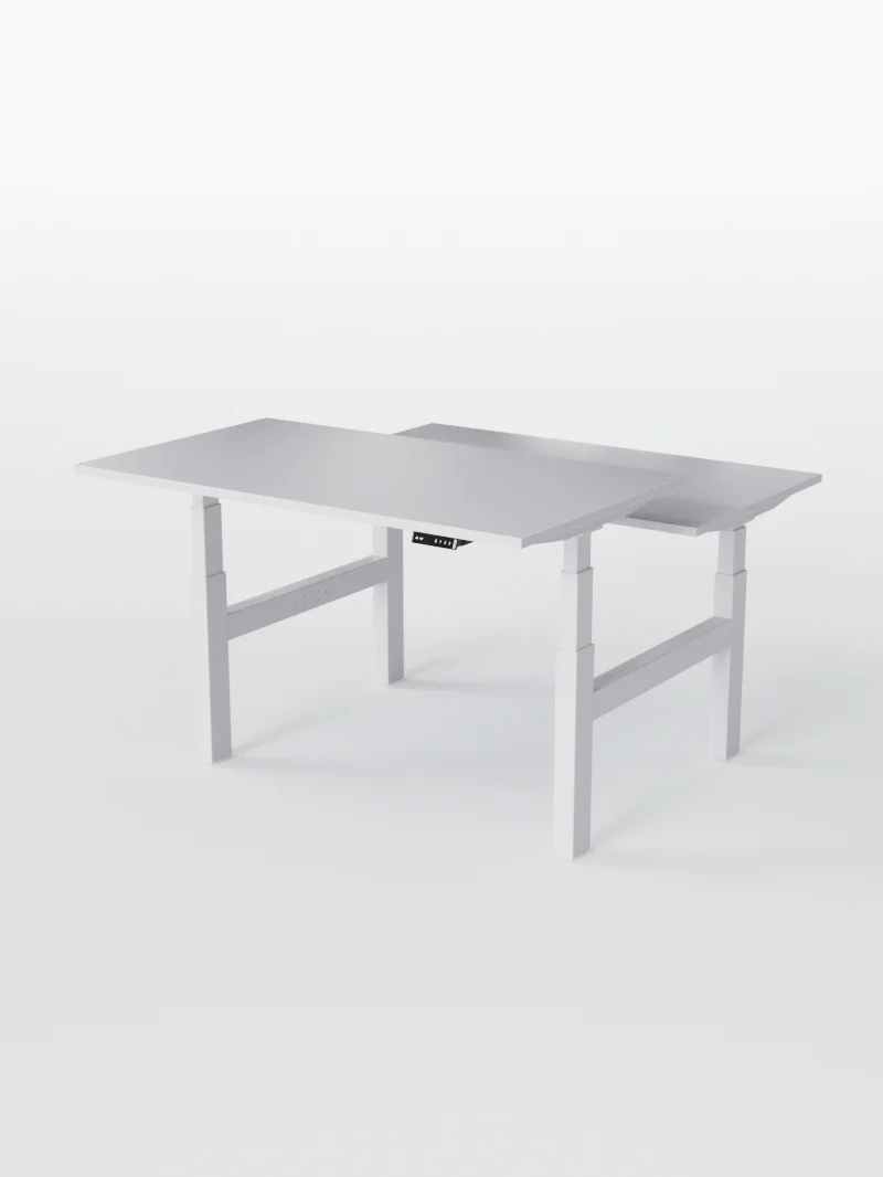 Duo Go - Plateau Essential | Bench Assis Debout Électrique, 2 Postes, Ports USB A & C - Image 20