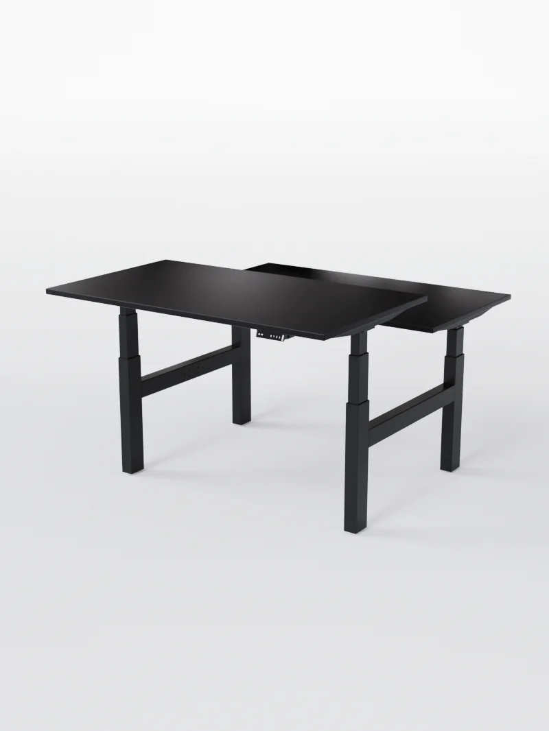 Duo Go - Plateau Essential | Bench Assis Debout Électrique, 2 Postes, Ports USB A & C - Image 3