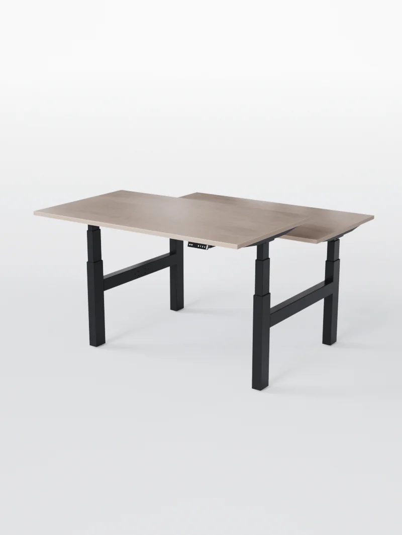 Duo Go - Plateau Essential | Bench Assis Debout Électrique, 2 Postes, Ports USB A & C - Image 5