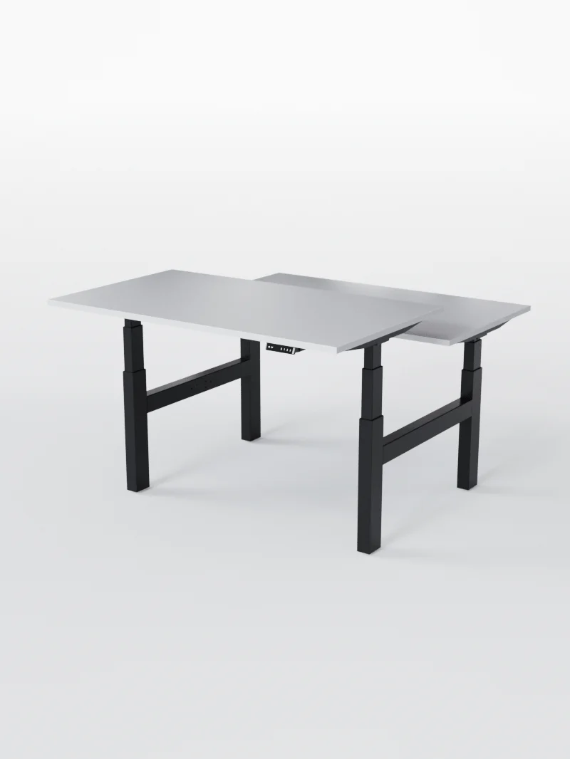 Duo Go - Plateau Essential | Bench Assis Debout Électrique, 2 Postes, Ports USB A & C - Image 7