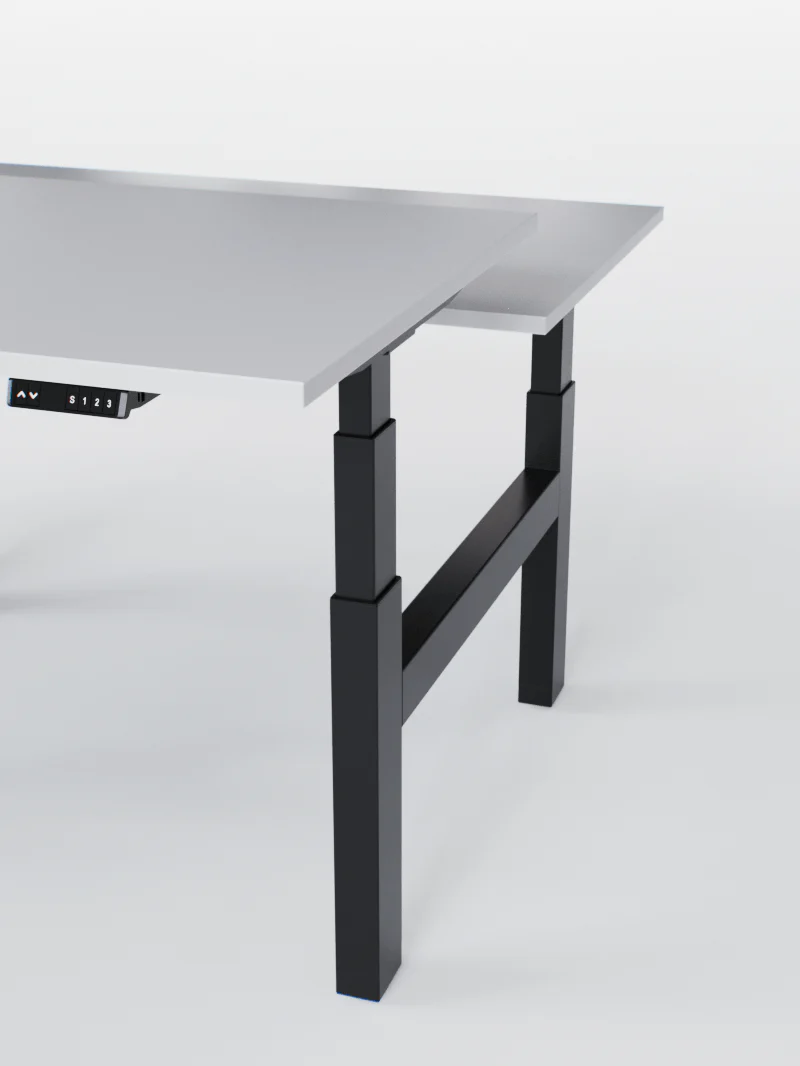 Duo Go - Plateau Essential | Bench Assis Debout Électrique, 2 Postes, Ports USB A & C - Image 8