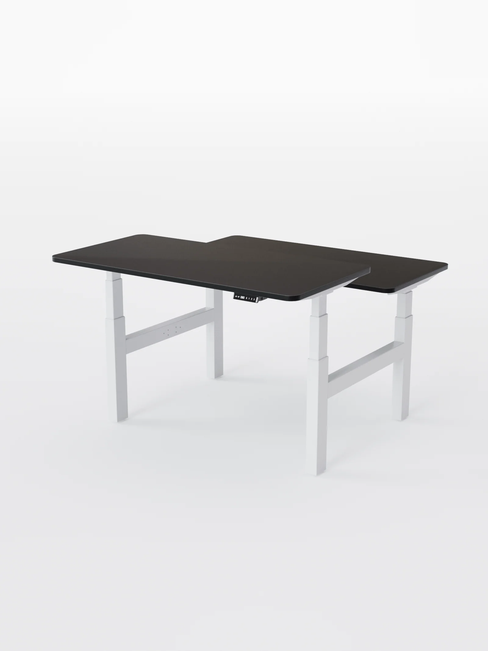Duo Go - Plateau Auva | Bench Assis Debout Électrique 2 Postes, 70 cm, Angles arrondis, Ports USB A & C - Image 10