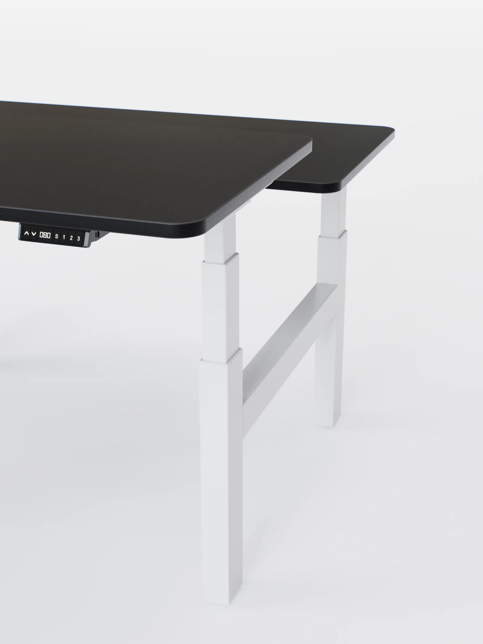 Duo Go - Plateau Auva | Bench Assis Debout Électrique 2 Postes, 70 cm, Angles arrondis, Ports USB A & C - Image 11