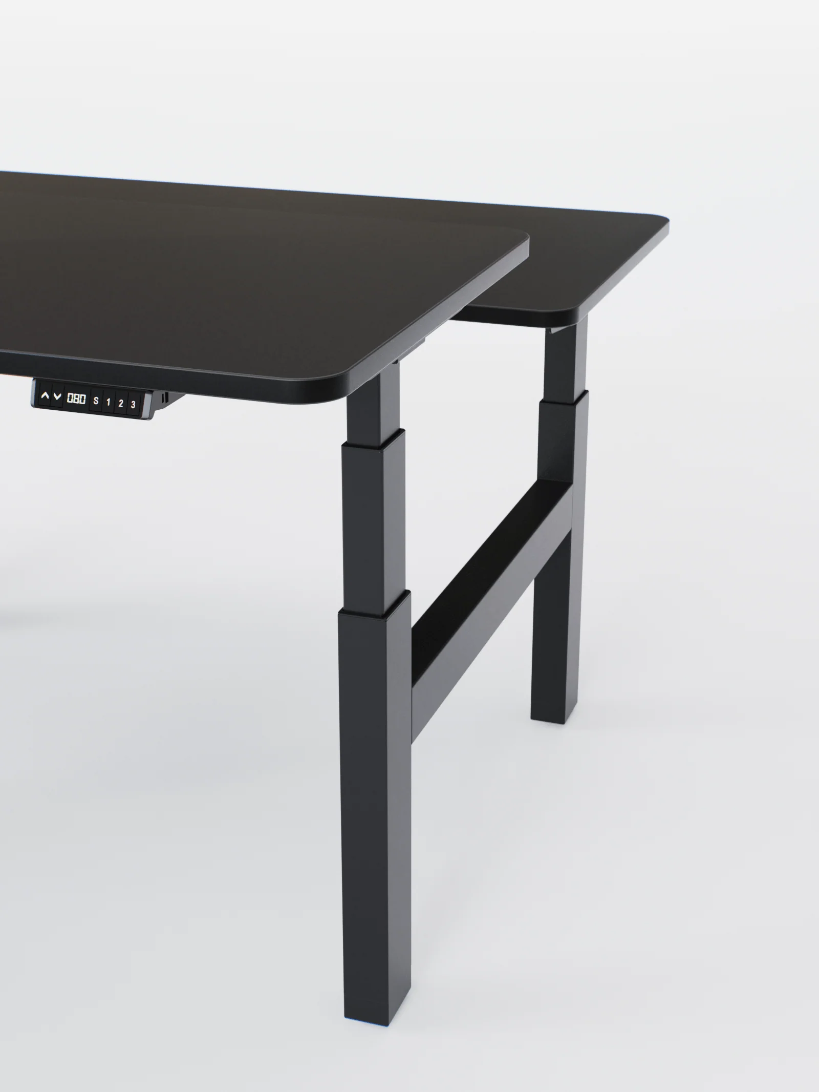 Duo Go - Plateau Auva | Bench Assis Debout Électrique 2 Postes, 70 cm, Angles arrondis, Ports USB A & C - Image 12
