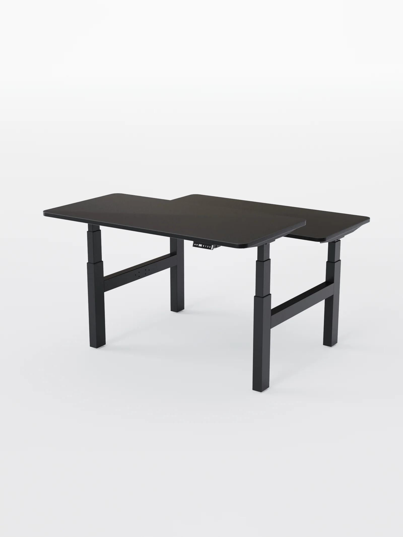 Duo Go - Plateau Auva | Bench Assis Debout Électrique 2 Postes, 70 cm, Angles arrondis, Ports USB A & C - Image 13