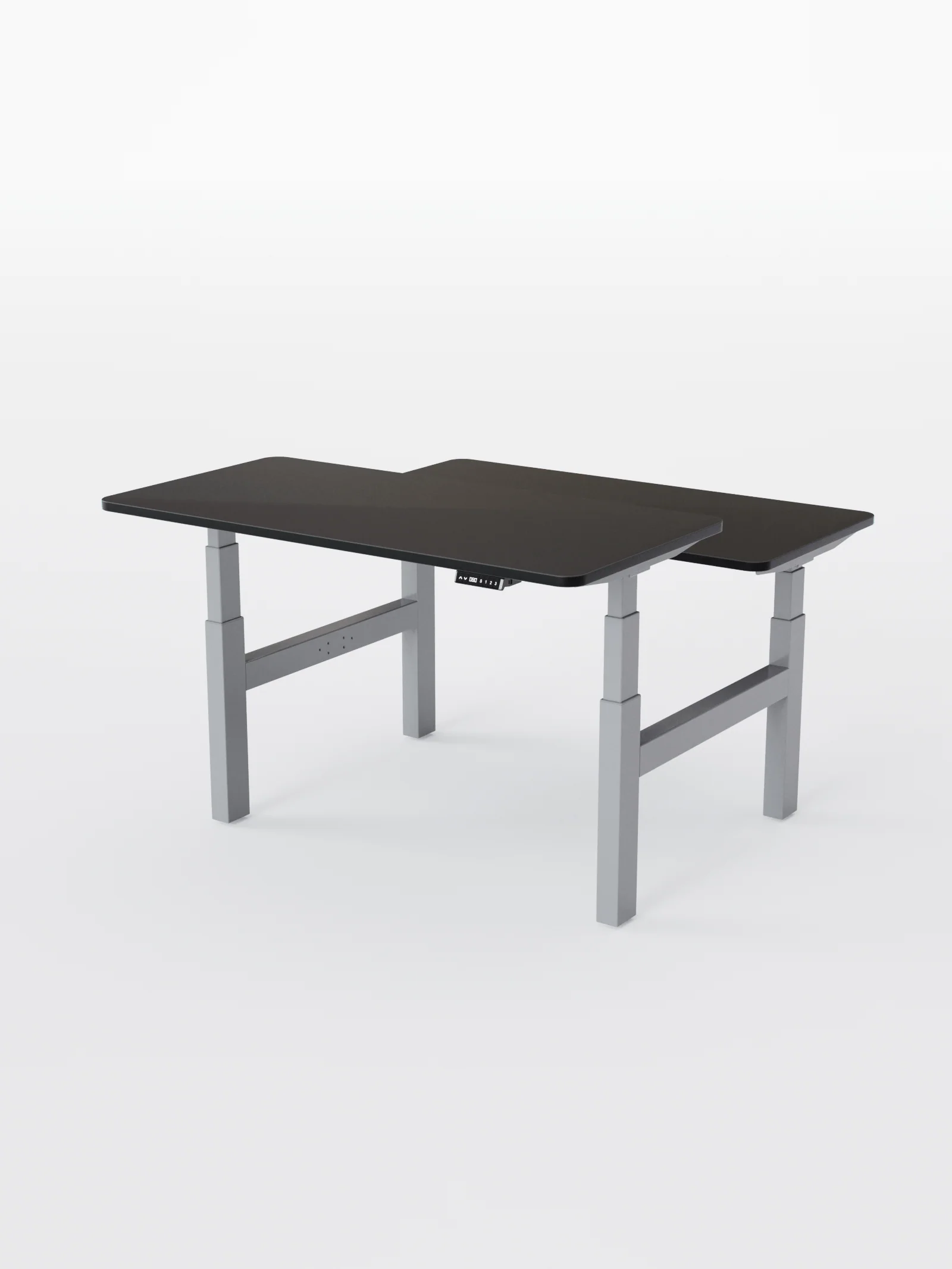 Duo Go - Plateau Auva | Bench Assis Debout Électrique 2 Postes, 70 cm, Angles arrondis, Ports USB A & C - Image 14