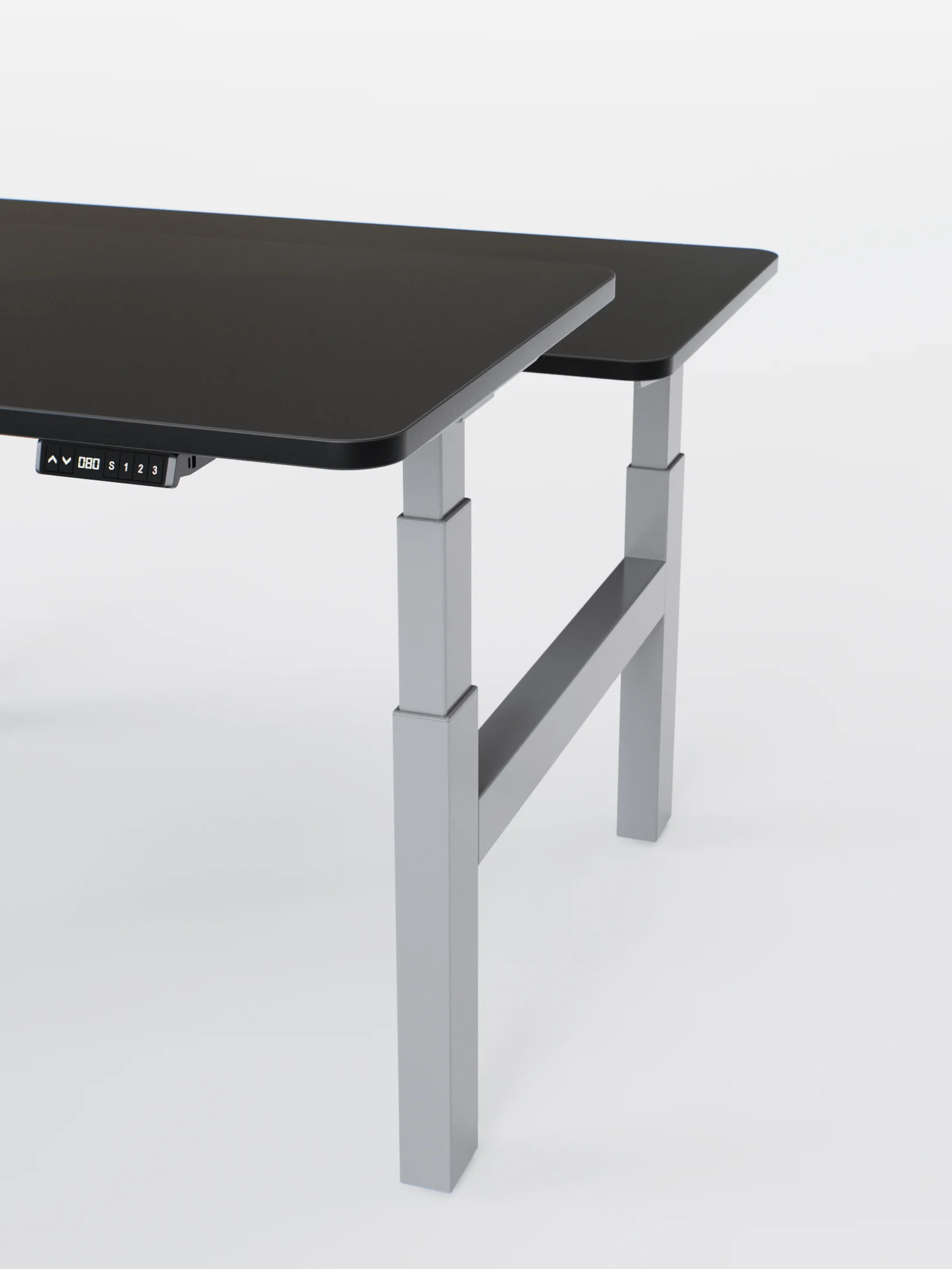 Duo Go - Plateau Auva | Bench Assis Debout Électrique 2 Postes, 70 cm, Angles arrondis, Ports USB A & C - Image 15