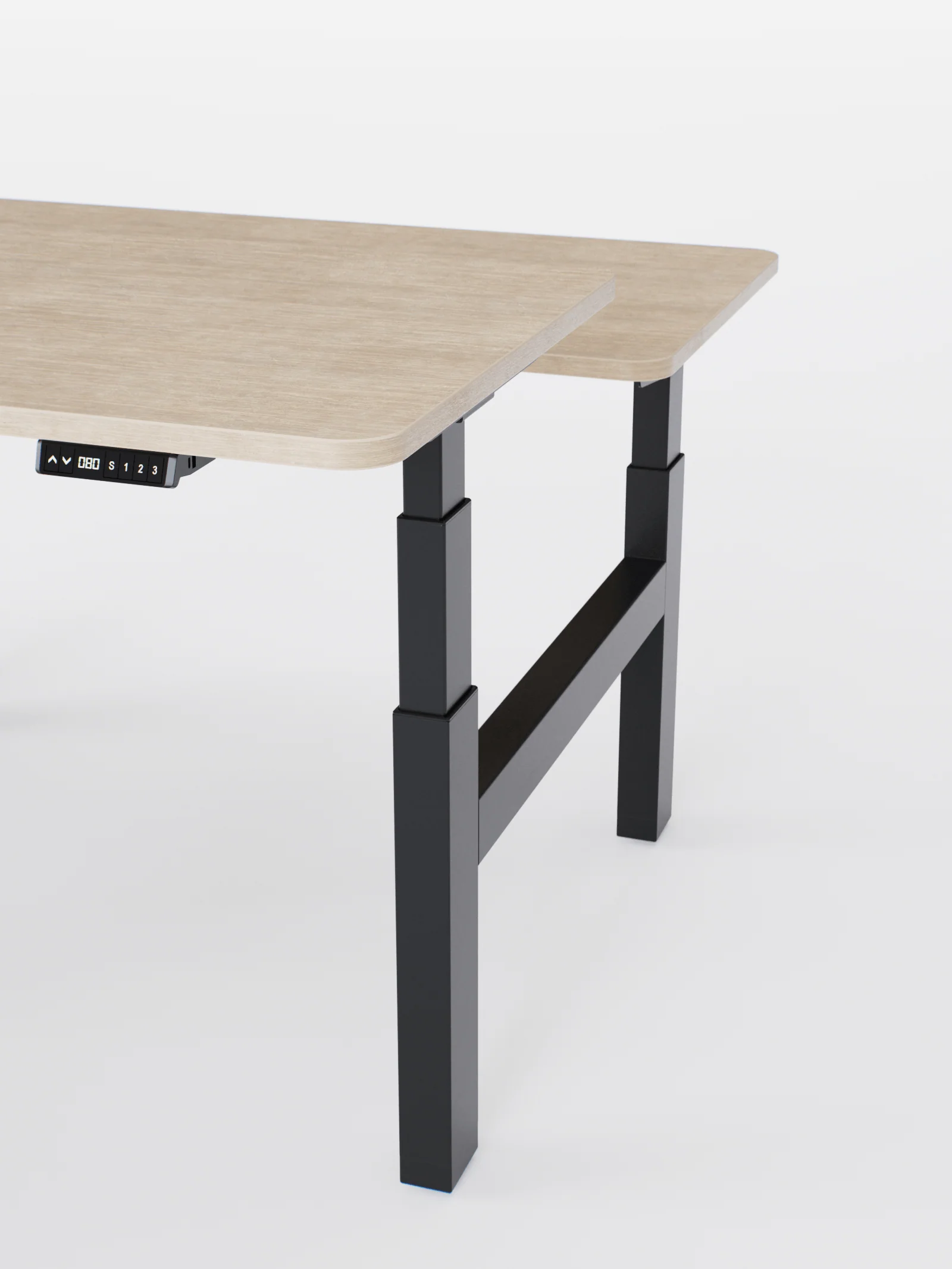 Duo Go - Plateau Auva | Bench Assis Debout Électrique 2 Postes, 70 cm, Angles arrondis, Ports USB A & C - Image 19