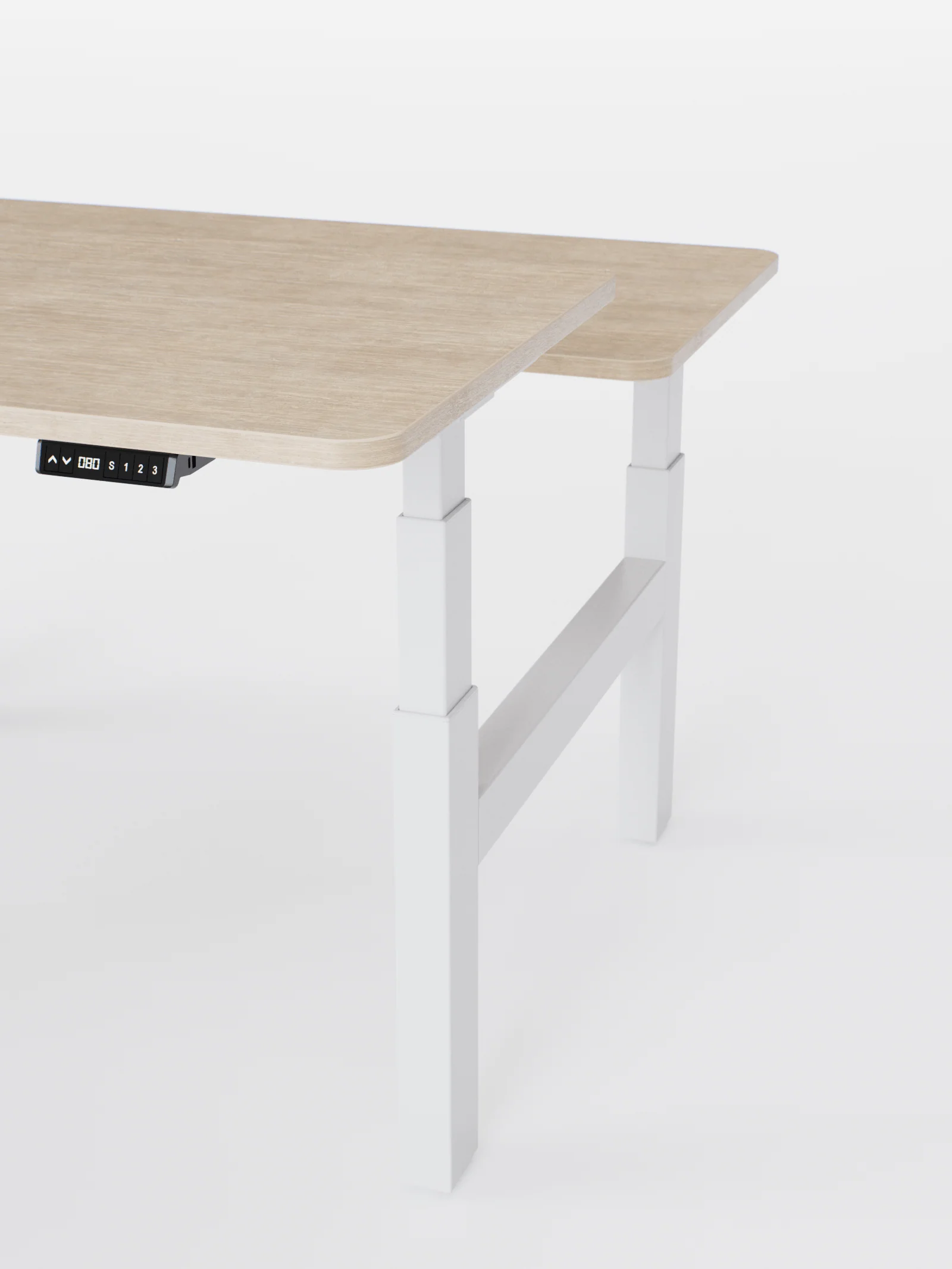 Duo Go - Plateau Auva | Bench Assis Debout Électrique 2 Postes, 70 cm, Angles arrondis, Ports USB A & C - Image 20