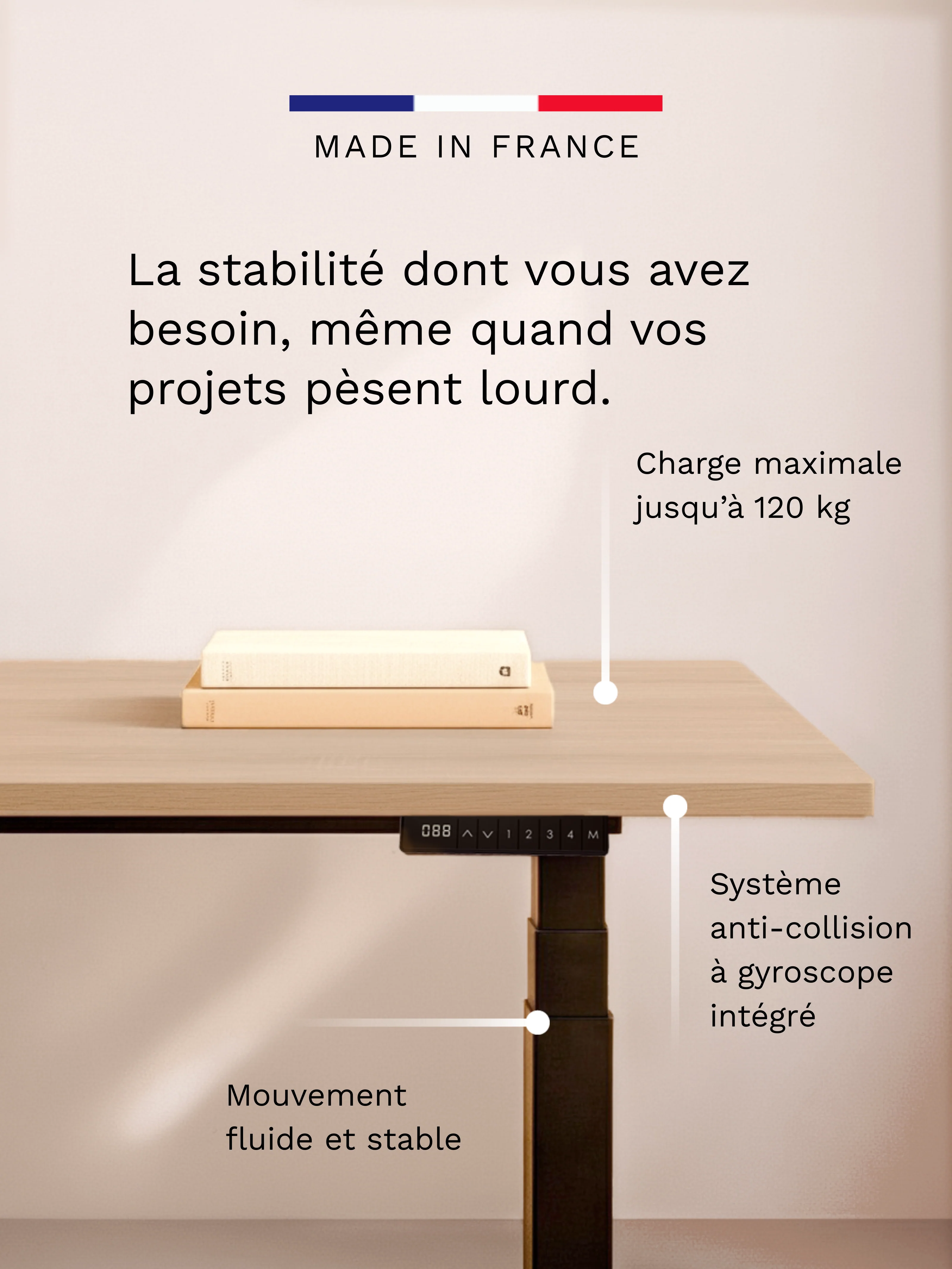 Advanced - Plateau Essential | Bureau Assis Debout Électrique - Image 8