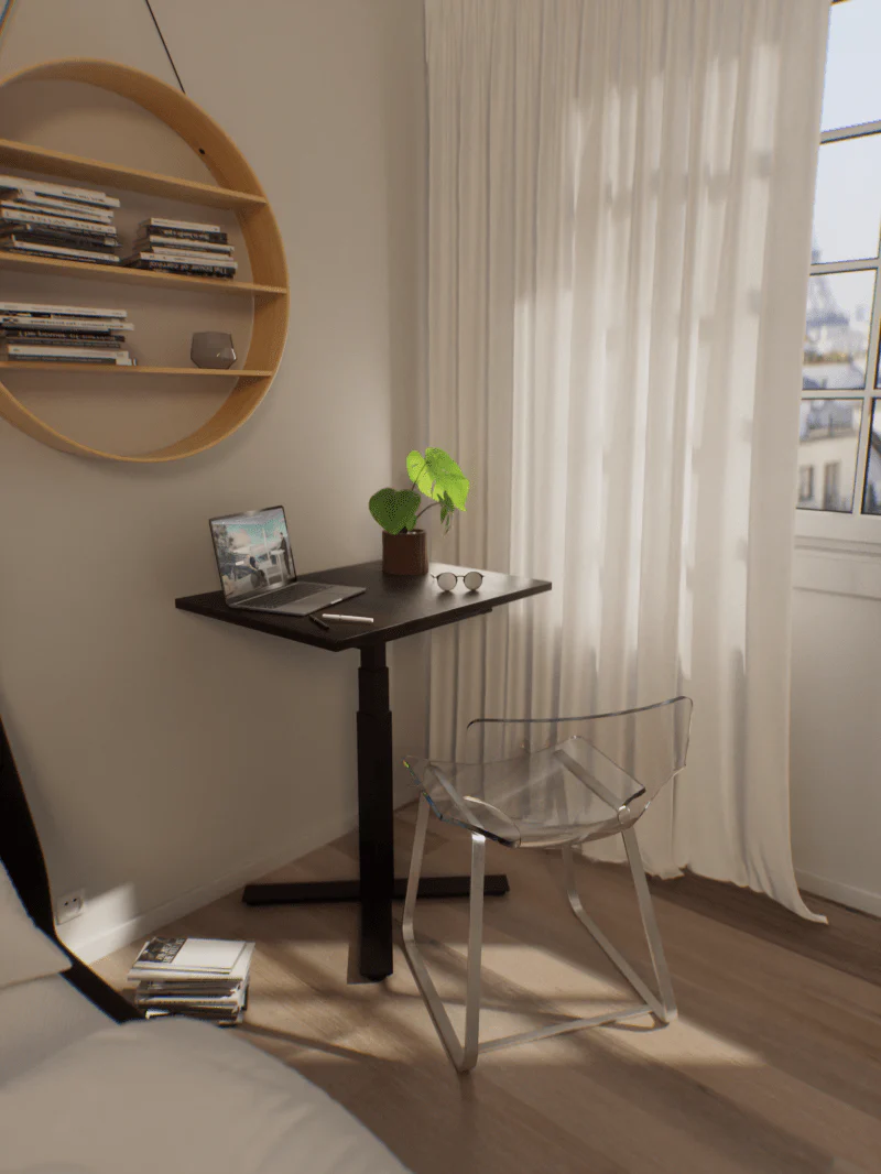 Bureau Assis Debout Electrique 80x60 | Mini Plus - Image 6