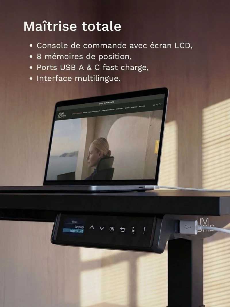 Advanced Pro - Plateau Essential | Bureau Assis Debout Électrique, Hautes Performances - Image 6