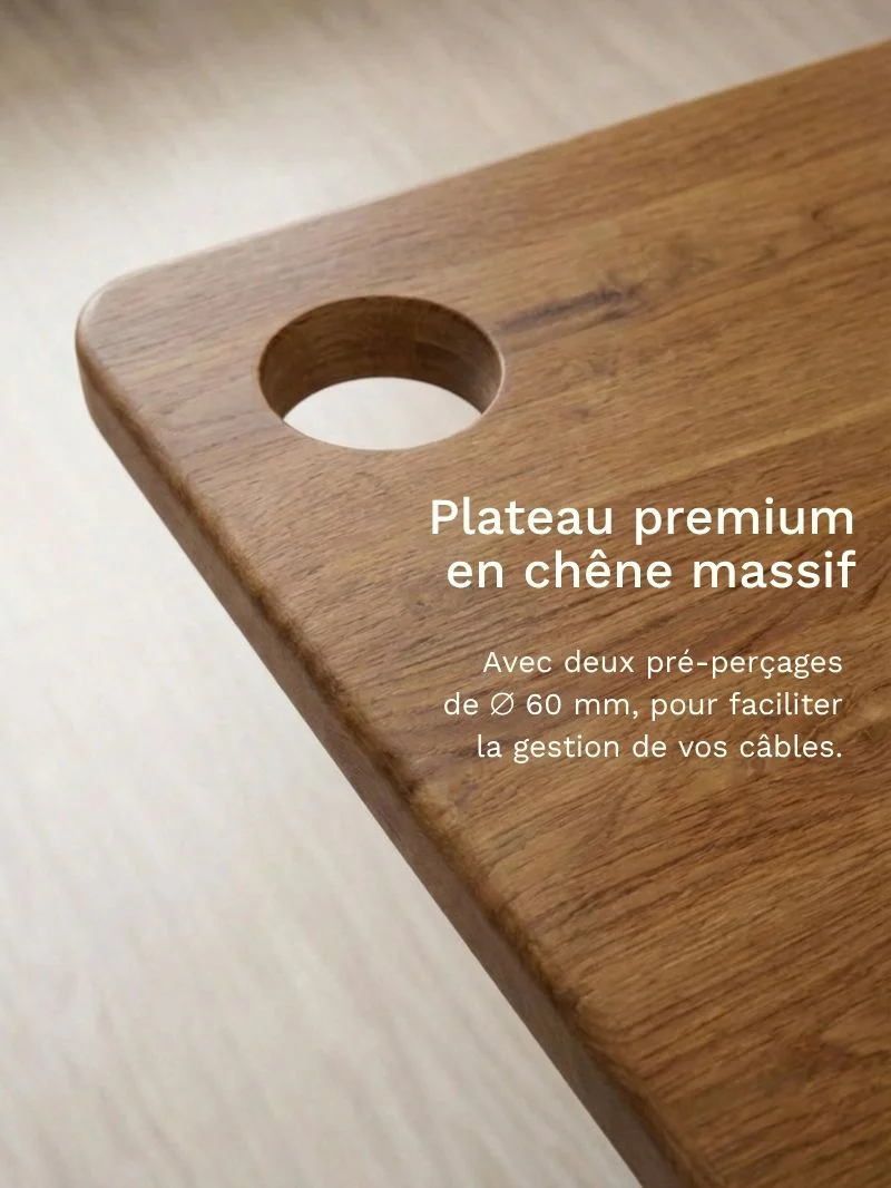 Advanced Pro - Plateau Premium Oak | Bureau Assis Debout Électrique en Chêne Massif, Hautes Performances - Image 9