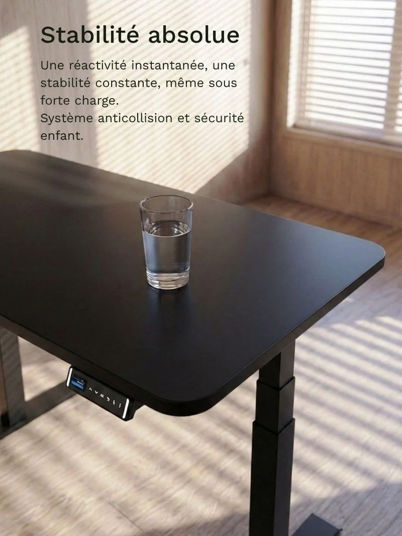 Advanced Pro - Plateau Auva | Bureau Assis Debout Électrique, 70 cm, Angles arrondis, Hautes Performances - Image 3