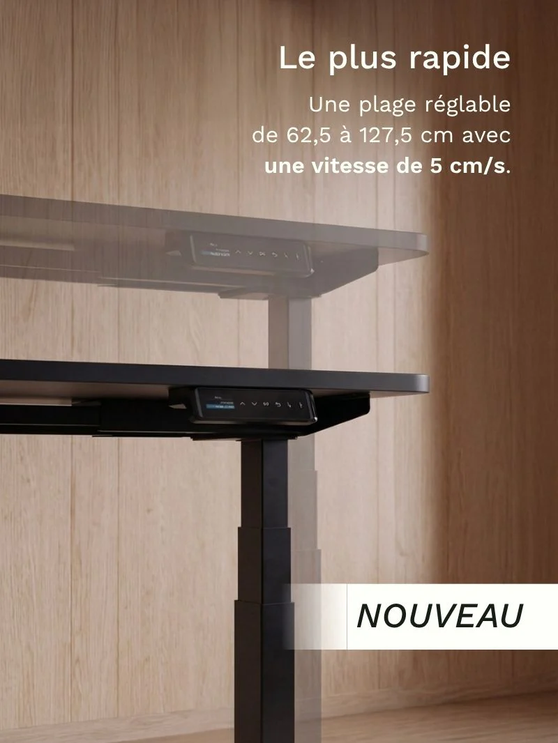 Advanced Pro - Plateau Auva | Bureau Assis Debout Électrique, 70 cm, Angles arrondis, Hautes Performances - Image 5