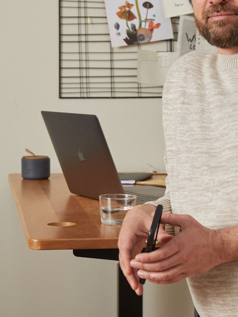 Advanced - Plateau Premium Oak | Bureau Assis Debout Électrique en Chêne Massif - Image 10
