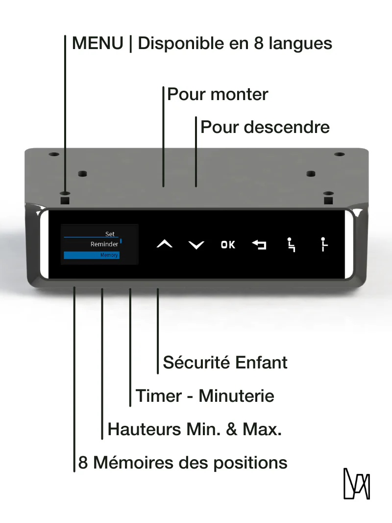 Tripod Pro | Pieds de Bureau d'Angle Électrique Réglable en Hauteur - Image 4