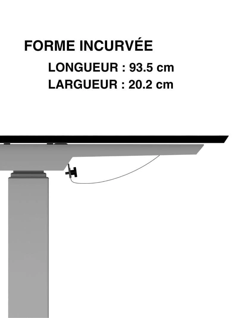 Goulotte Passe-Câbles Horizontale Incurvée | 93.5 cm - Image 3