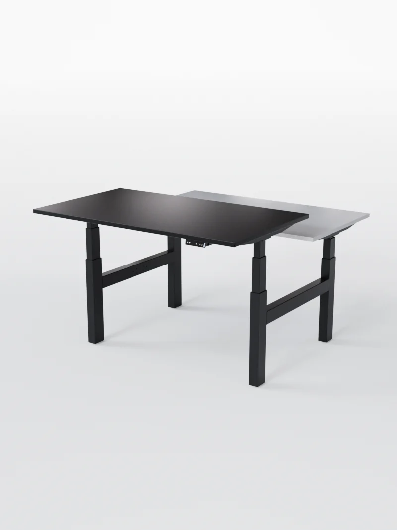 Duo Go | Pieds de Bench Réglable Électrique 2 Postes, Ports USB A & C - Image 3