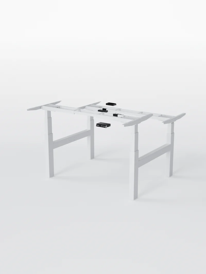 Duo Go | Pieds de Bench Réglable Électrique 2 Postes, Ports USB A & C - Image 6