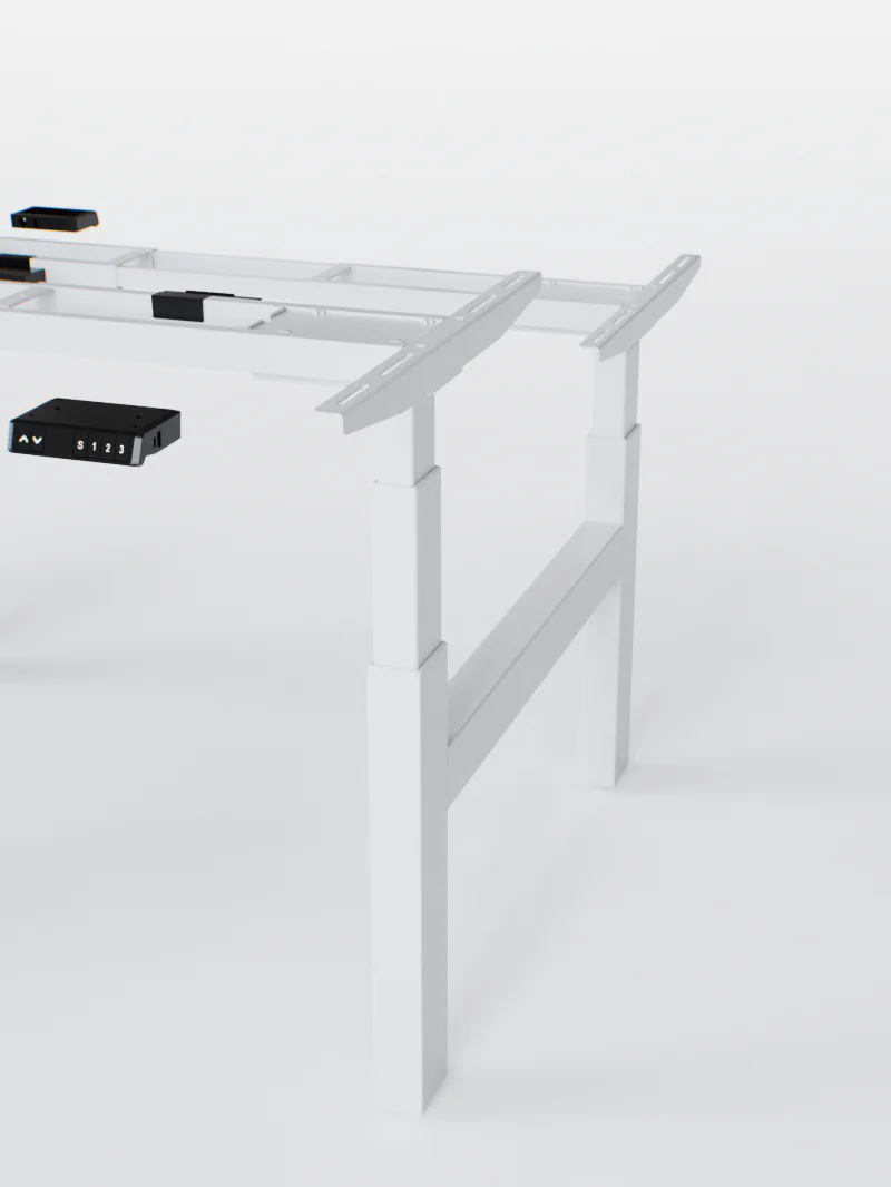 Duo Go | Pieds de Bench Réglable Électrique 2 Postes, Ports USB A & C - Image 7