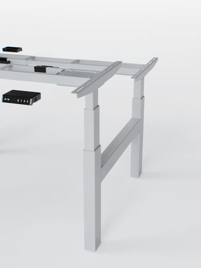 Duo Go | Pieds de Bench Réglable Électrique 2 Postes, Ports USB A & C - Image 9