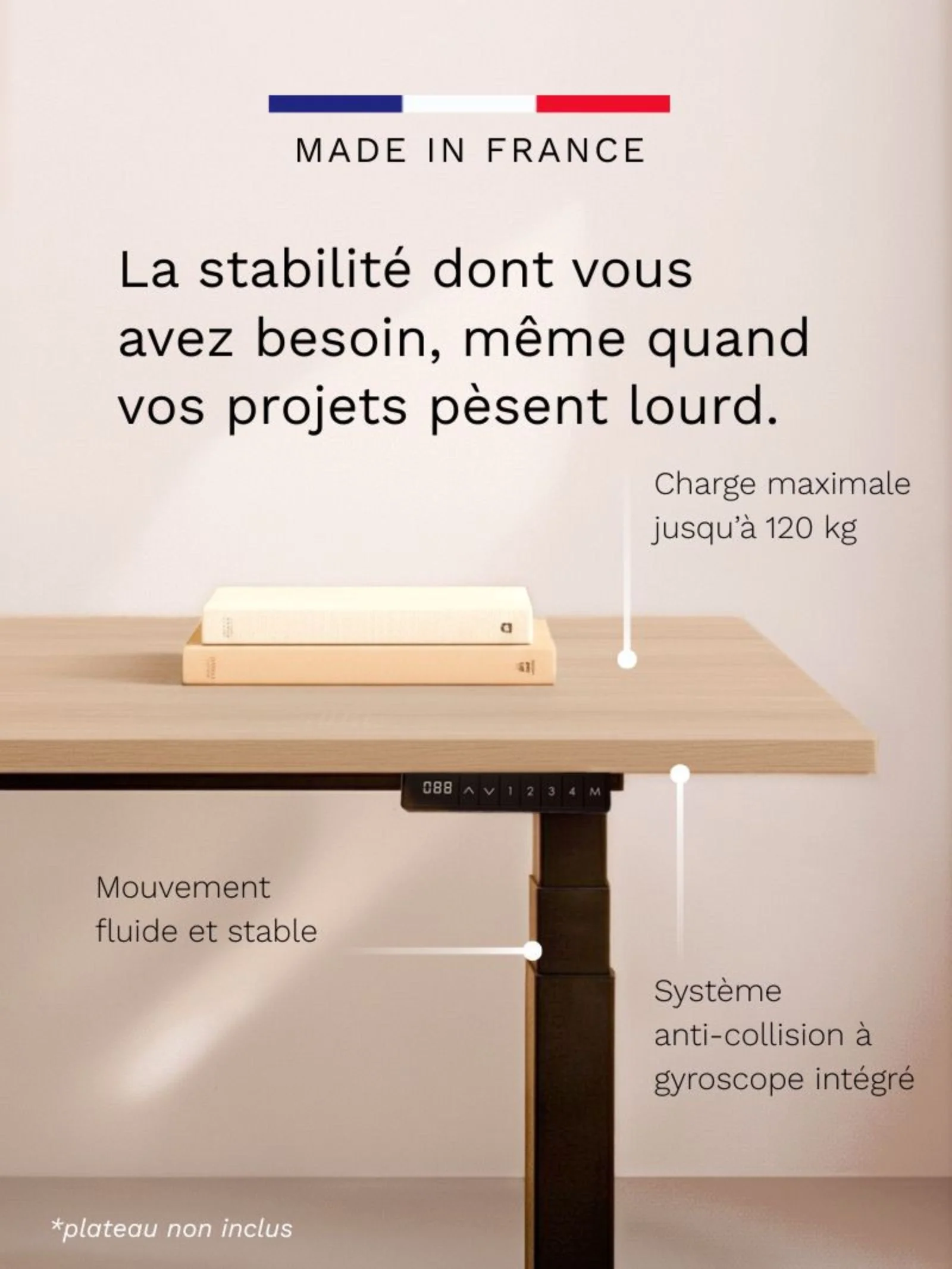 Advanced | Pieds de Bureau Électrique Réglable en Hauteur - Image 3