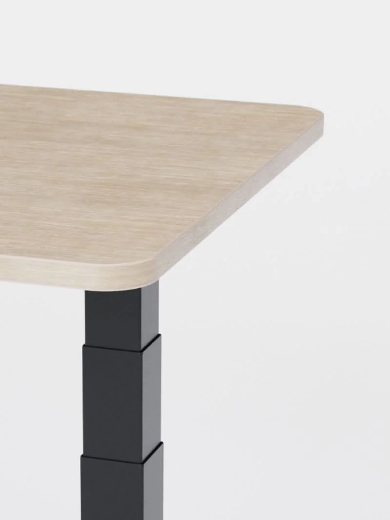 Auva | Plateau de Bureau en Bois Recyclé, 70 cm, Angles arrondis - Image 4
