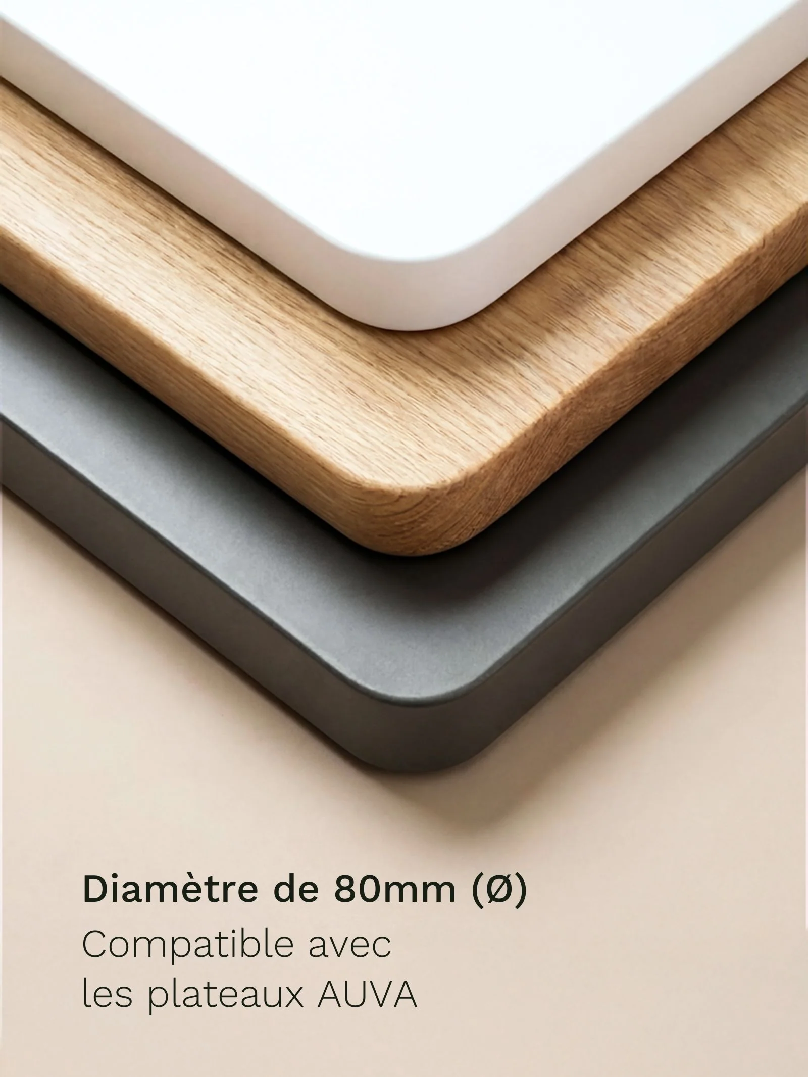Prise Électrique Encastrable + USB-A + USB-C | Ø80mm - Image 3