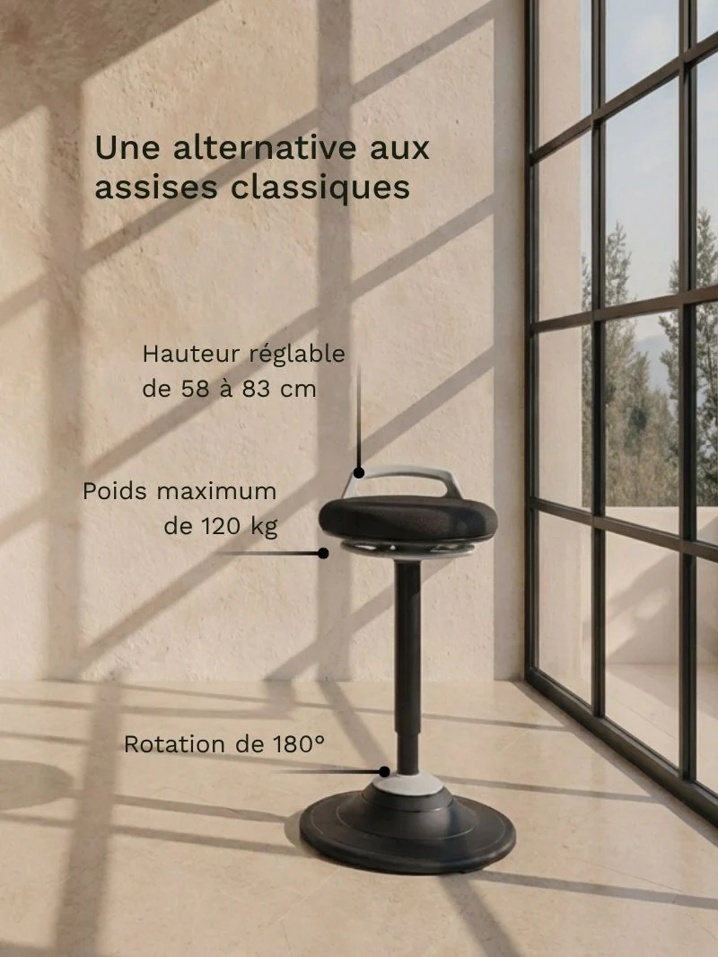 Tabouret Ergonomique à Balancement | Ergostool - Image 3