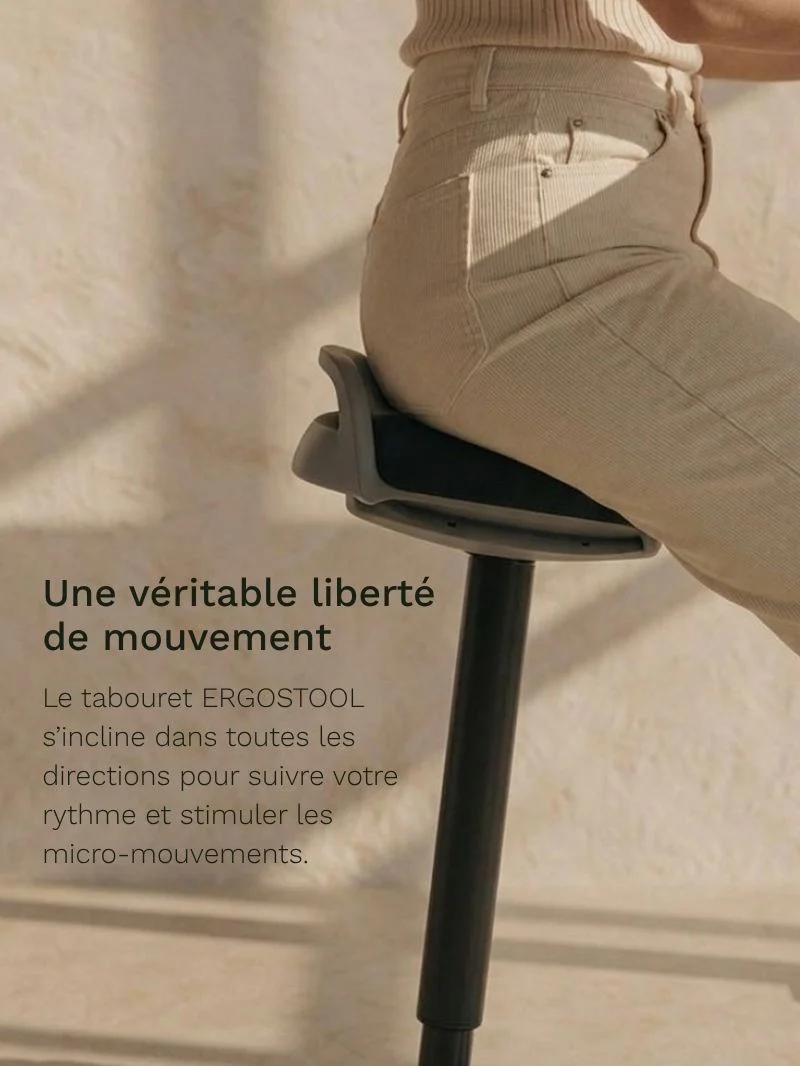 Tabouret Ergonomique à Balancement | Ergostool - Image 4